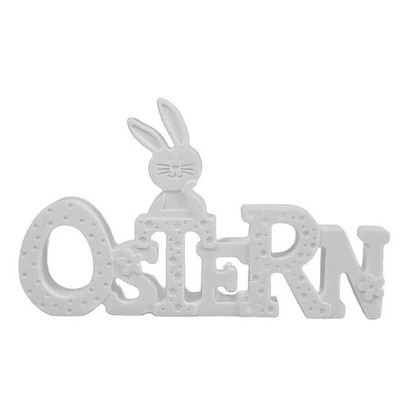 HuiXinOu Easter Bunny Mold - DIY Cement and Plaster Craft Kit for Making Garden Ornaments or Desktop Decor - Silicone Mold for Holiday and Spring Craft Projects