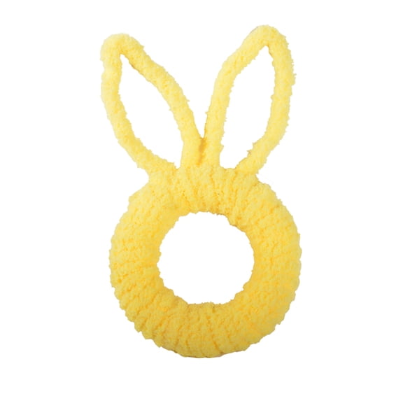 HuiXinOu Easter Bunny Wreath, Artificial Rabbit Head Shaped Decor, Features Bunny Ears, Easy to Hang, Suitable for Front Door, Wall, Window Display & Easter/Spring Home Decoration