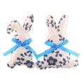 thumbnail image 1 of HuiXinOu Easter Decor Blue White Porcelain Fabric Rabbits, Chinese Style Holiday Tabletop Decorations, Spring Home Party Layout Supplies, Pair of Bunny Ornaments, 1 of 5