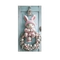 thumbnail image 1 of HuiXinOu Easter Door Curtain with Bunny Egg Pattern, Holiday Home Doorway Window Festival Decor, Includes Ribbon, Decorative Backdrop, 1 of 6