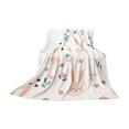 thumbnail image 1 of HuiXinOu Easter Flannel Sofa Blanket Bunny Colorful Eggs Pattern Soft Cozy Throw For Home Decor Holiday Gift Bedroom Living Room, 1 of 6