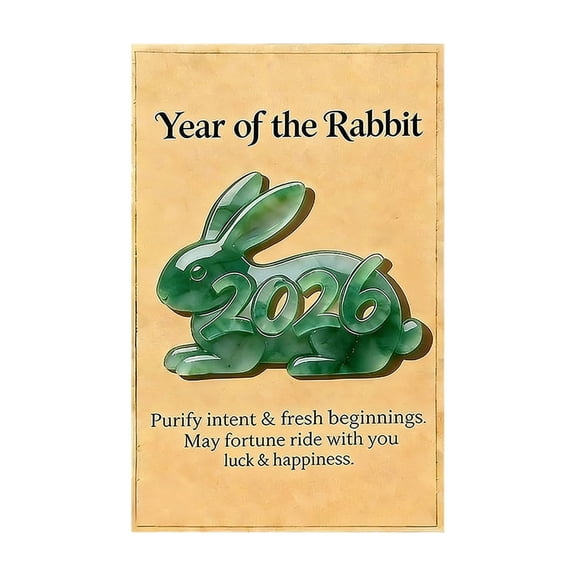 HuiXinOu Easter Greeting Card, 2026 Bunny Pocket Card with Envelope, Cute Easter Gift Card for Kids Friends & Family, Spring Holiday Celebration