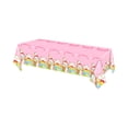 thumbnail image 1 of HuiXinOu Easter Party Disposable Tableware Set Bunny Egg Themed Paper Tablecloth for 16 Guests Spring Celebration, 1 of 6