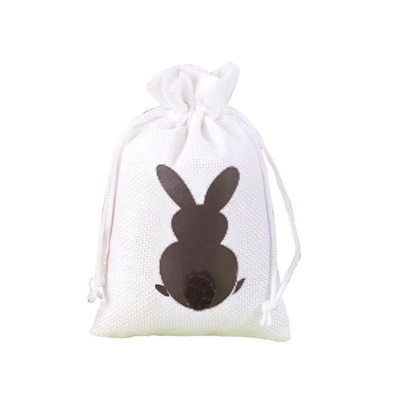 HuiXinOu Easter Party Favor Bags, Decorative Candy Treat Bags for Easter Egg Hunt, Holiday Party Supplies Storage Pouch