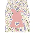 thumbnail image 1 of HuiXinOu Easter Table Runner with Rabbit Floral Egg Design Holiday Party Table Decor, Tablecloth Placemat for Dining Room Kitchen Spring Celebration 59 x 13 in, 1 of 6