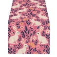 thumbnail image 1 of HuiXinOu Easter Table Runner with Rabbit Floral Egg Design Holiday Party Table Decor, Tablecloth Placemat for Dining Room Kitchen Spring Celebration 59 x 13 in, 1 of 6