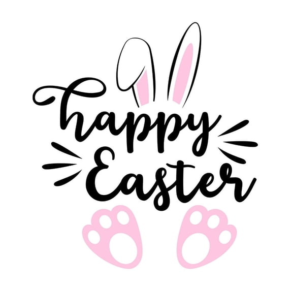HuiXinOu Easter Wall Stickers, Holiday Decals for Living Room Dining Room Wall Window Decor, Removable Vinyl Decoration to Create Festival Ambiance