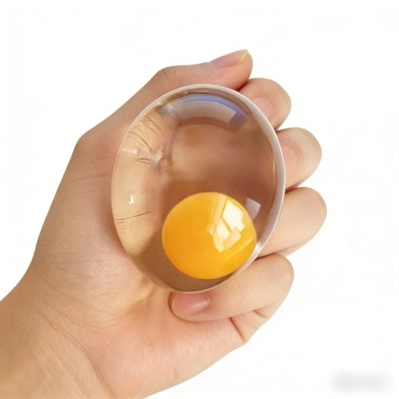 HuiXinOu Egg Yolk and Egg Squeeze Toy Stress Relief Soft Sticky Fidget Toy Unbreakable Anxiety Relief Toy for Kids Adults Home School and Daily Relaxation Use