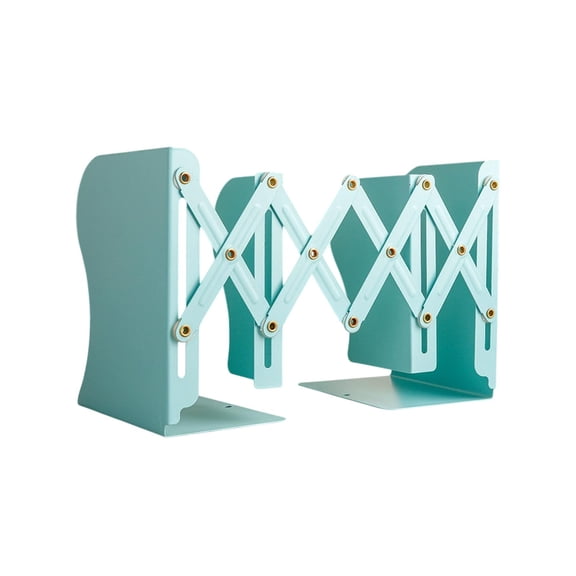 HuiXinOu Extendable Metal Book Stand Desktop File Organizer Foldable Book Holder Bookshelf for Office School Home Book Storage