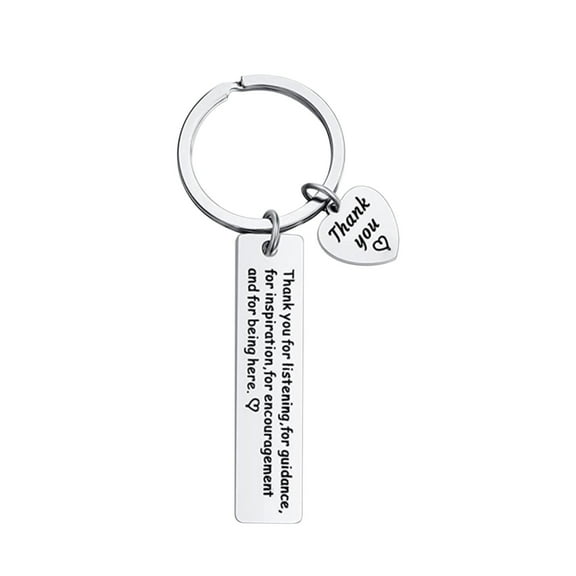 HuiXinOu Gifts Under $5 Keychain Love Encouragement Inspirational Stainless Steel Keychain Gift Seasonal Holiday Saving Gifts