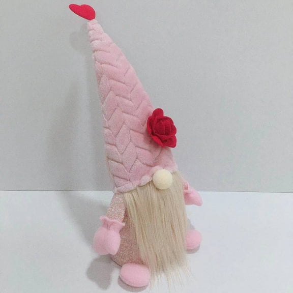 HuiXinOu Gnome Doll Decor 12 Inch, Standing Post Mother Day Ornament, Plush Scandinavian T rolls Figure for Bedroom Living Room, Funny Desktop Decoration for Home