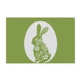 thumbnail image 1 of HuiXinOu Green Easter Placemats Set of 4, 12x18 Inch Spring Table Mats Heat Resistant & Washable, Bunny Themed Kitchen Dining Decor for Easter Party & Brunch, 1 of 6