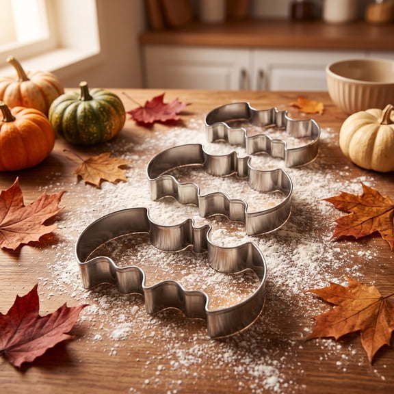 HuiXinOu Halloween Cookie Cutter Set, Pumpkin Cookie Baking Tool Set, Ghost Shape Cake Cookie Cutter, Baking Tool Set, Halloween Cookie Tool for Baking, Kitchen, Home, Party, Table
