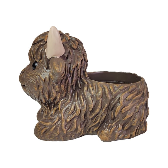 HuiXinOu Highland Cow Planter, Simulated Animal Design, Cute Flower Pot for Succulents, Small Plants, Home, Garden, Desk Decoration