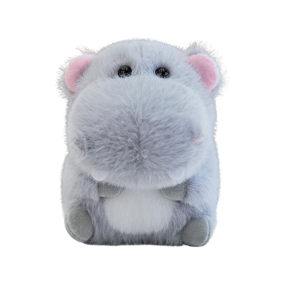 HuiXinOu Hippos Plush Doll Companion Stuffed Animal Figurine Soft Toy for Kids and Adults Cute Tabletop Decor Claw Machine Style Plush Toy for Home and Bedroom Decoration