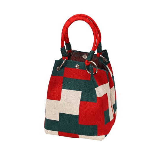 HuiXinOu Knitted Handbag Lightweight Stylish Design Daily Commuting Handbag Small Item Storage Tote for Women Casual Outings Shopping and Everyday Carry