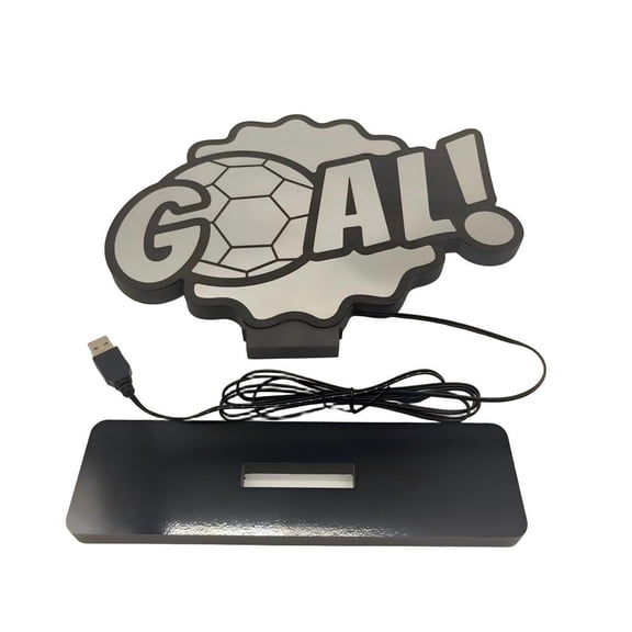 HuiXinOu LED Light Sign GOAL Acrylic Night Light with Base USB Cable for Bedroom Club Sports Bar Game Room Kids Room Decoration