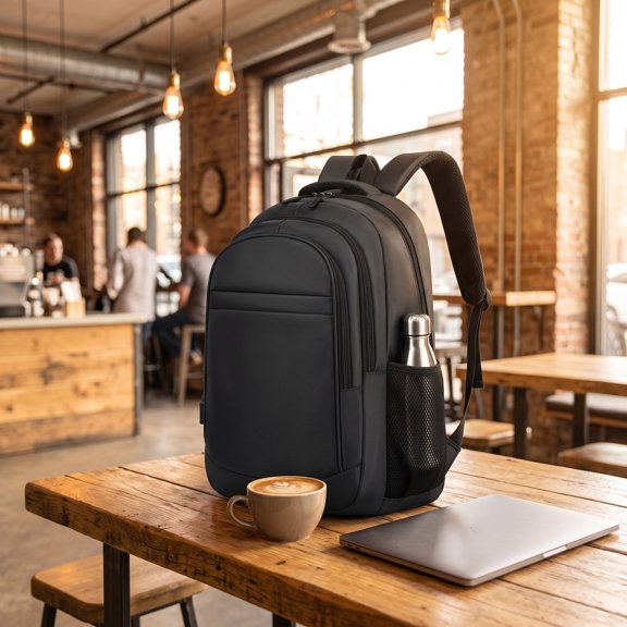 HuiXinOu Laptop Commuter Bag, Multi-Compartment Business Daypack, Versatile Computer Office Backpack, Corporate Custom Commuter Bag for Office, Travel, Daily, Work, Commute