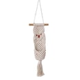 thumbnail image 1 of HuiXinOu Macrame Wall Organizer, Handwoven Hanging Mail Basket for Keys & Letters, Home Office Boho Decor, Woven Wall Storage, 1 of 6