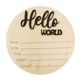 thumbnail image 1 of HuiXinOu Newborn Sign, Wooden Birth Announcement Decor for Nursery, Baby Photo Prop for Boys and Girls, Welcome Home Gift, Customizable Name and Date Keepsake, 1 of 7