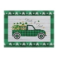 thumbnail image 1 of HuiXinOu Patrick Table Mats, Heat Resistant PVC Placemats Non-Slip Clover Shaped Cup Coasters for St. Patricks Day Party Dining Kitchen Home Decor and Holiday Gifts, 1 of 7