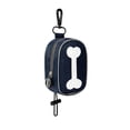 thumbnail image 1 of HuiXinOu Pet Waste Bag Dispenser Holder, Leash Attachment Portable Dog Poop Bag Storage Pouch for Walking Hiking Travel, Dark Blue, 1 of 6