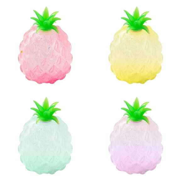 HuiXinOu Pineapple Squish Toy Transparent Slow Rising Soft Cute Fidget Toy For Anxiety Relief Random Color Ideal Party Favors And Easter Gifts For Children And Adults