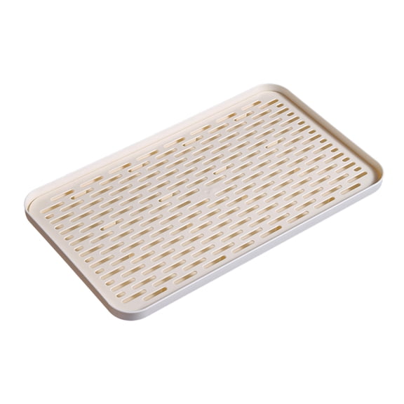 HuiXinOu Plastic Double Layer Drain Board Versatile Kitchen Sink Drying Tray for Countertop Cup Tableware Organization