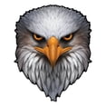 thumbnail image 1 of HuiXinOu Reflective Eagle Eye American Flag Stickers Shiny Decorative Decals for Vehicle Windows Bumpers Cars Trucks SUVs Outdoor Decorative Accessories, 1 of 6