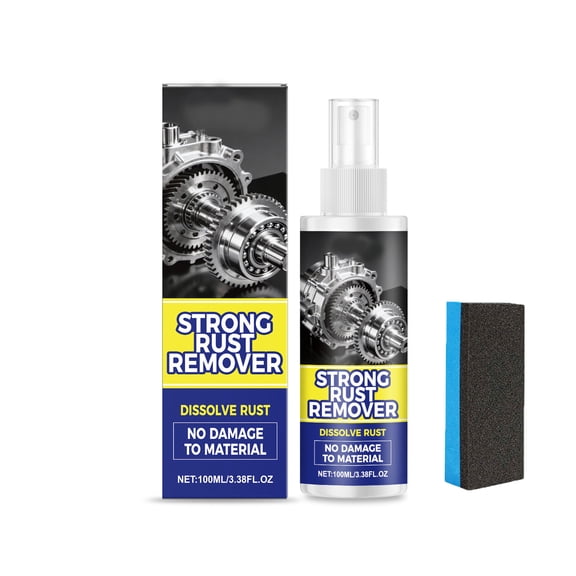 HuiXinOu Rust Remover Spray, 3.4oz Fast Acting Formula for Automotive and Hardware, Cleans and Protects Metal Tools, Bike Chains, and Home Maintenance