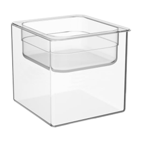 HuiXinOu Small Fish Tank Bowl for Betta, 0.5 Gallon Plastic Aquarium with Lid for Desktop, Home, Office, Mini Aquatic Landscape or Pet Food/Water Dish