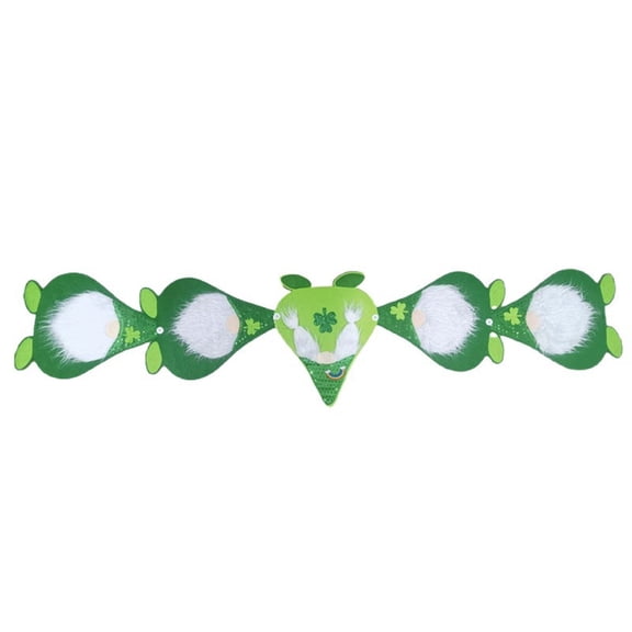 HuiXinOu St. Patricks Day Table Flag Irish Festival Tablecloth, Four Leaf Clover Shamrock Pattern for Party Dining Table Decor