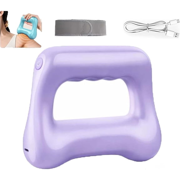 HuiXinOu Vibration Massage Fascia Ring, Muscle Recovery Electric Massager for Neck Shoulder Leg, Portable Charging Handheld Shiatsu Massage Tool for Pain Relief, Gym Yoga