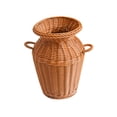 thumbnail image 1 of HuiXinOu Vintage Double Handle Woven Vase Basket Rattan Style Decorative Planter for Farmhouse Home Decor, 1 of 6