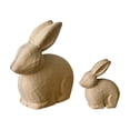 thumbnail image 1 of HuiXinOu Wooden Animal Figurines DIY Paintable Crafts Desktop Decor Home Decoration Cute Unpainted Ornaments Kids Art Project, 1 of 6