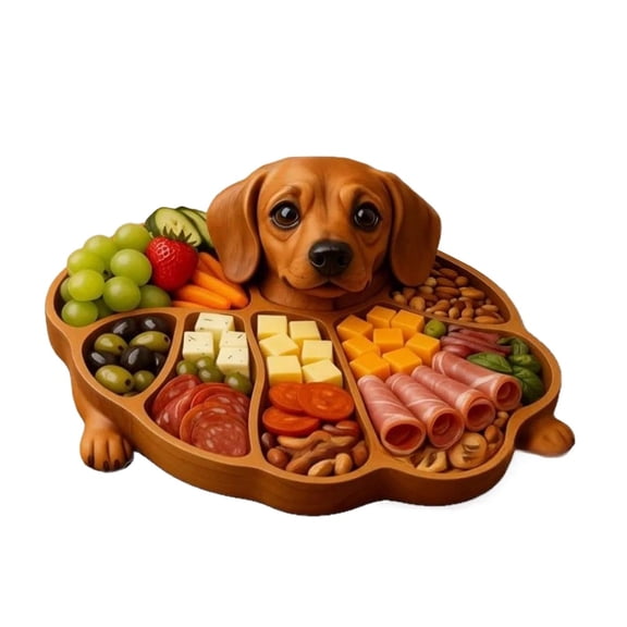 HuiXinOu Wooden Charcuterie Board for Snacks, Cheese and Fruits Serving, 1-Piece Snack Serving Tray for Home, Party, Picnic and Entertaining