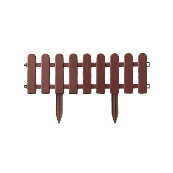 HuiXinOu Yard Fence Small Garden Border, Mini White Picket Fence with Ground Stakes, Outdoor Decorative Edge for Flower Beds Lawn