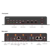 Huidu A4LMultimedia Player Synchronous Asynchronous 650,000 Pixel LED Full Color Display Screen Controller Play Box HD WiFi 4G USB Flash Disk