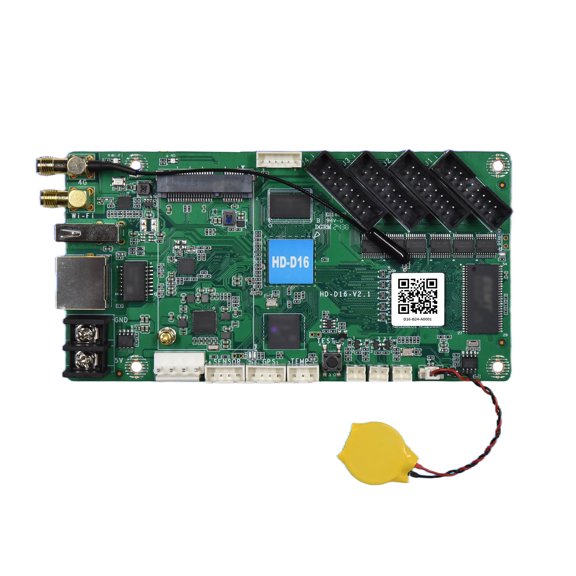 Huidu HD-D16 Full Color Asynchronous Controller Card For LED Screen Screen Control Card Sending Card Wi-Fi 65,536 Pixels