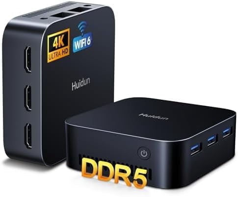 Huidun Mini PC H20 Intel Alder Lake N97(up to 3.60 GHz) 16GB RAM
