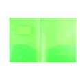 thumbnail image 1 of Huiing Great 2-Pocket Poly Folder Organizer, Tear-Resistant & Waterproof, Letter Size, Durable Pocket Folder, Green, 1 of 1