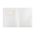 thumbnail image 1 of Huiing Great 2-Pocket Poly Folder Organizer, Tear-Resistant & Waterproof, Letter Size, Durable Pocket Folder, White, 1 of 1