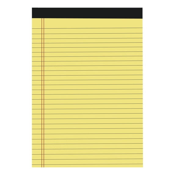 Huiing Legal Pads 7.99" x 5" Wide Ruled 50 Pages, 80Gsm Premium Paper, (Style_A)