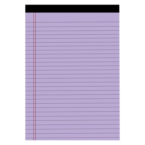 Huiing Legal Pads 7.99" x 5" Wide Ruled 50 Pages, 80Gsm Premium Paper, (Style_B)