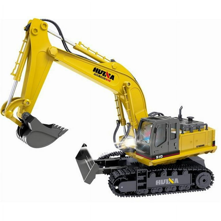 HUI NA RC Excavator Toy, 15 Channel RC Excavator, RC Comoros