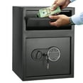 thumbnail image 1 of Huisuilinss 1.9 Cu.Ft Heavy Duty Drop Safe Fireproof, Front Drop Slot Lock Box with Digital Combination,Silent Deposit Safe Box, Security Cash Safe for Business Office Home, 1 of 8