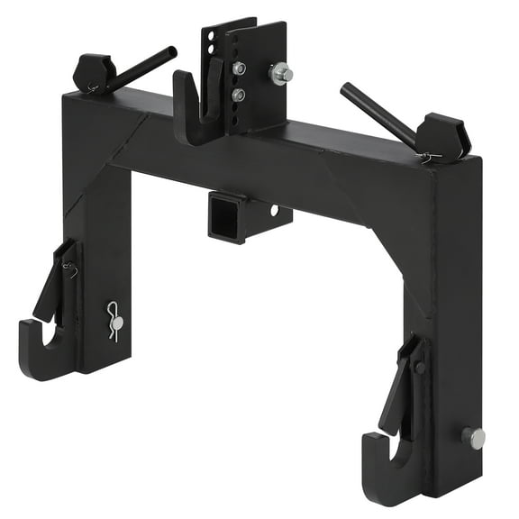 Huisuilinss 3-Point Quick Hitch Category 1&2 Tractors,3000 LBS Lifting Capacity Tractor Quick Hitch,27.5" Between Lower Arms,14.5" ~17.5" Level Adjustment No Bushings Required