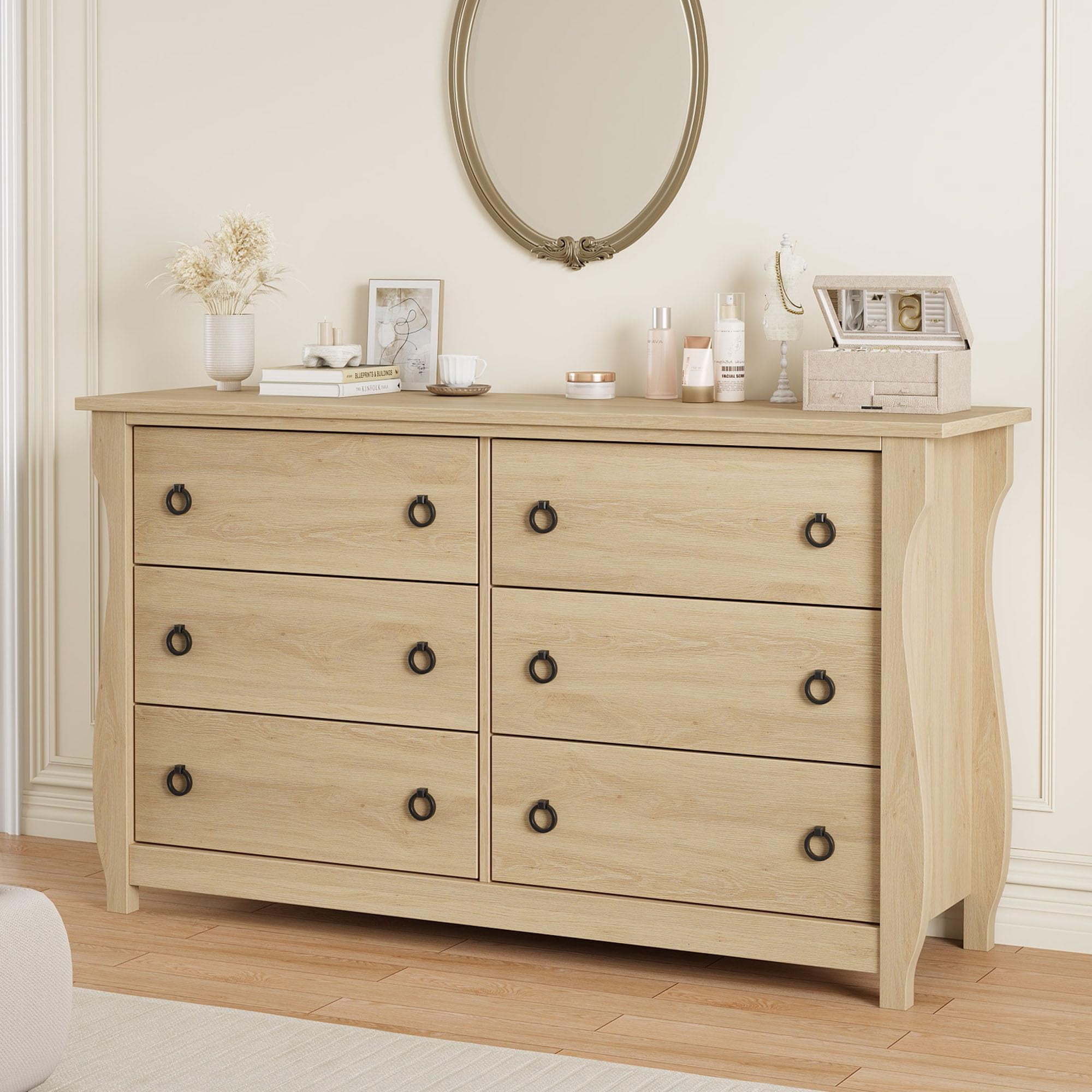Huisuilinss 6/7 Drawer Dresser For Bedroom,Modern Chest Of Drawers,Wide ...