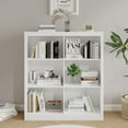 thumbnail image 1 of Huisuilinss 6 Cube Storage Organizer,53" Bookcase,3-Tier Bookshelf,Open Cube Bookshelf,Freestanding Wood Storage Display Cabinet Organizer With Anti-Tip Design For Living Room Bedroom Home Office, 1 of 6
