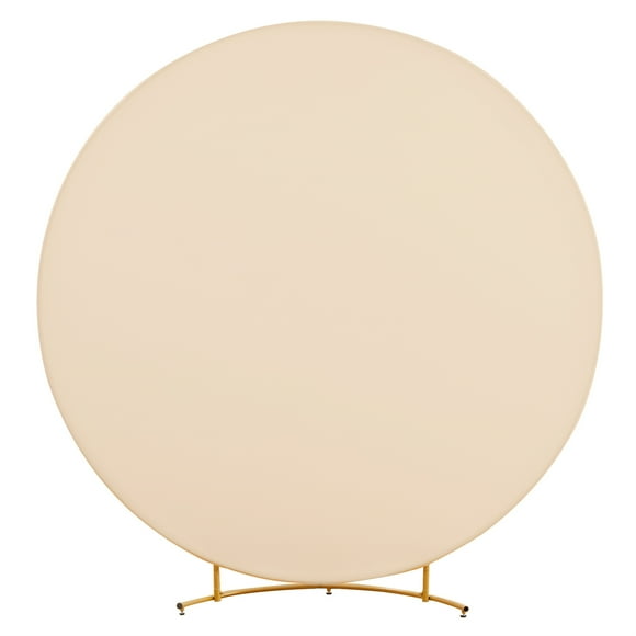 Huisuilinss 6FT/6.5FT/7.2FT Round Backdrop Cover,Circle Stand Arch Backdrop Cover Round Balloon Arch Cover for Wedding Arch Birthday Party Photography Decoration